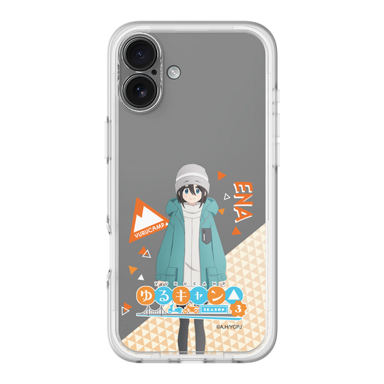 スリムプロテクションプレミアムケース［ 『ゆるキャン△ SEASON3』- 斉藤 恵那 - 立ち絵 ］