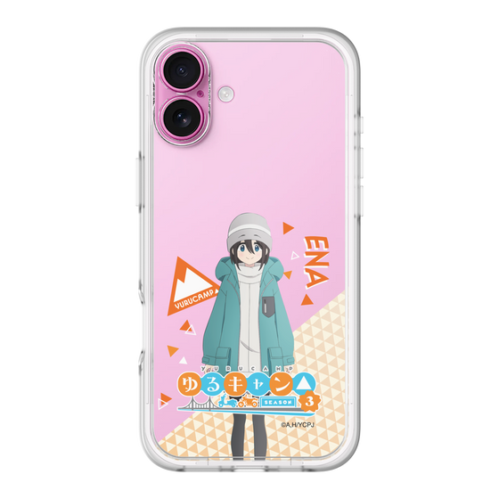 スリムプロテクションプレミアムケース［ 『ゆるキャン△ SEASON3』- 斉藤 恵那 - 立ち絵 ］