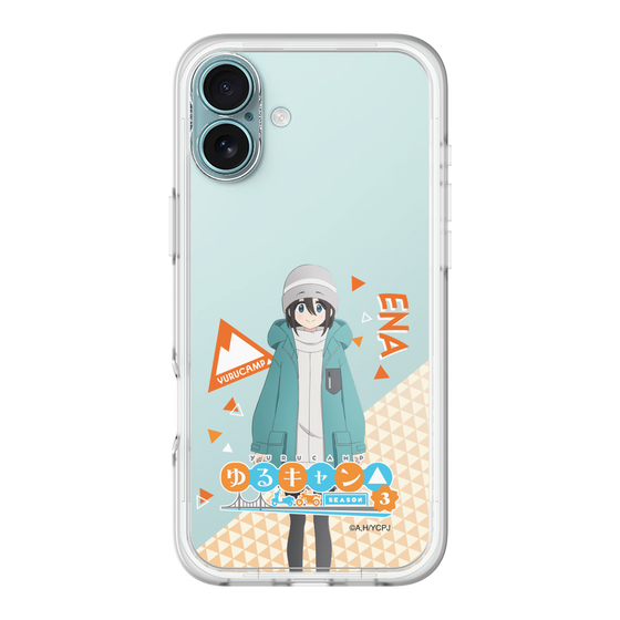 スリムプロテクションプレミアムケース［ 『ゆるキャン△ SEASON3』- 斉藤 恵那 - 立ち絵 ］