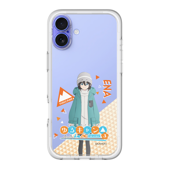 スリムプロテクションプレミアムケース［ 『ゆるキャン△ SEASON3』- 斉藤 恵那 - 立ち絵 ］