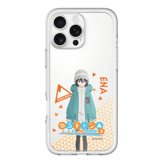 スリムプロテクションプレミアムケース［ 『ゆるキャン△ SEASON3』- 斉藤 恵那 - 立ち絵 ］