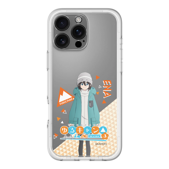 スリムプロテクションプレミアムケース［ 『ゆるキャン△ SEASON3』- 斉藤 恵那 - 立ち絵 ］