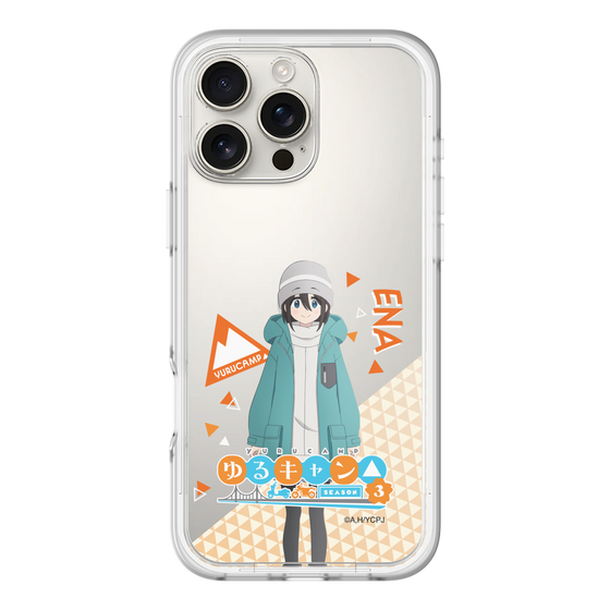 スリムプロテクションプレミアムケース［ 『ゆるキャン△ SEASON3』- 斉藤 恵那 - 立ち絵 ］