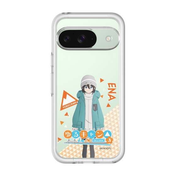 スリムプロテクションプレミアムケース［ 『ゆるキャン△ SEASON3』- 斉藤 恵那 - 立ち絵 ］