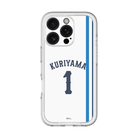 スリムプロテクションプレミアムケース［ 埼玉西武ライオンズ- #1 KURIYAMA - ホーム ］