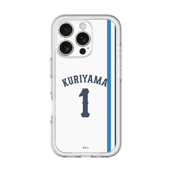 スリムプロテクションプレミアムケース［ 埼玉西武ライオンズ- #1 KURIYAMA - ホーム ］