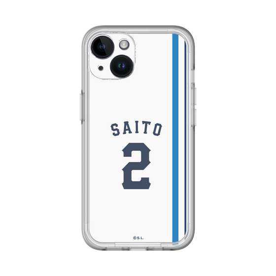 スリムプロテクションプレミアムケース［ 埼玉西武ライオンズ- #2 SAITO - ホーム ］