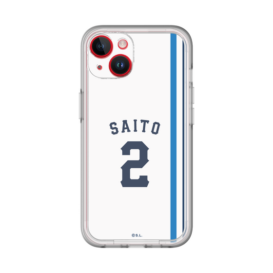 スリムプロテクションプレミアムケース［ 埼玉西武ライオンズ- #2 SAITO - ホーム ］