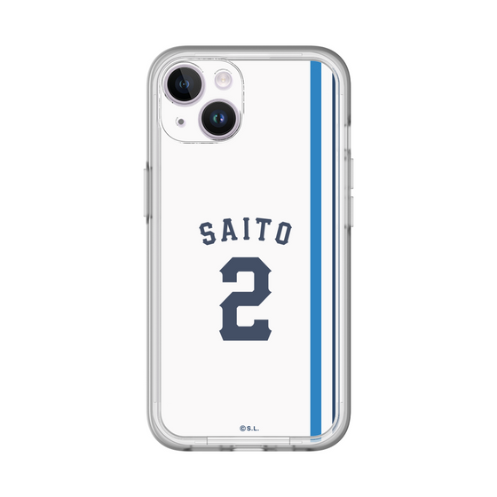 スリムプロテクションプレミアムケース［ 埼玉西武ライオンズ- #2 SAITO - ホーム ］