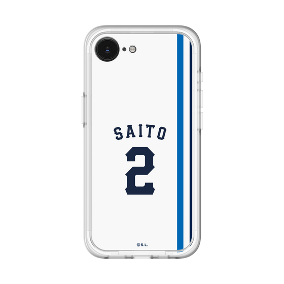 スリムプロテクションプレミアムケース［ 埼玉西武ライオンズ- #2 SAITO - ホーム ］