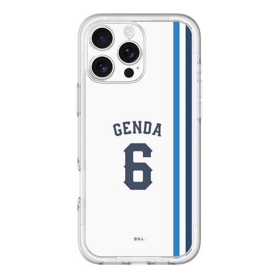 スリムプロテクションプレミアムケース［ 埼玉西武ライオンズ- #6 GENDA - ホーム ］