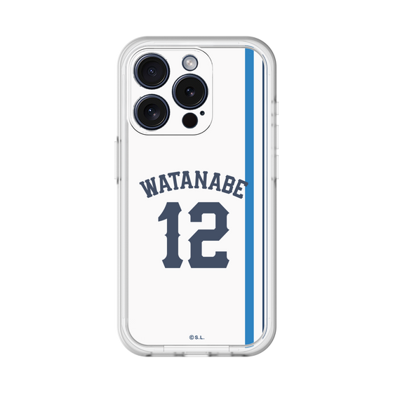 スリムプロテクションプレミアムケース［ 埼玉西武ライオンズ- #12 WATANABE - ホーム ］