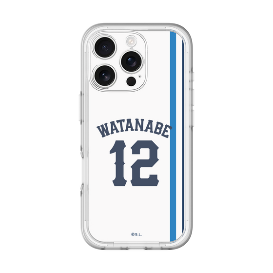 スリムプロテクションプレミアムケース［ 埼玉西武ライオンズ- #12 WATANABE - ホーム ］