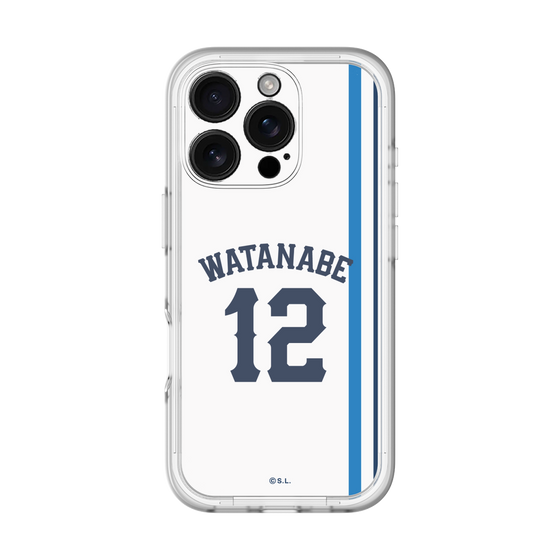 スリムプロテクションプレミアムケース［ 埼玉西武ライオンズ- #12 WATANABE - ホーム ］