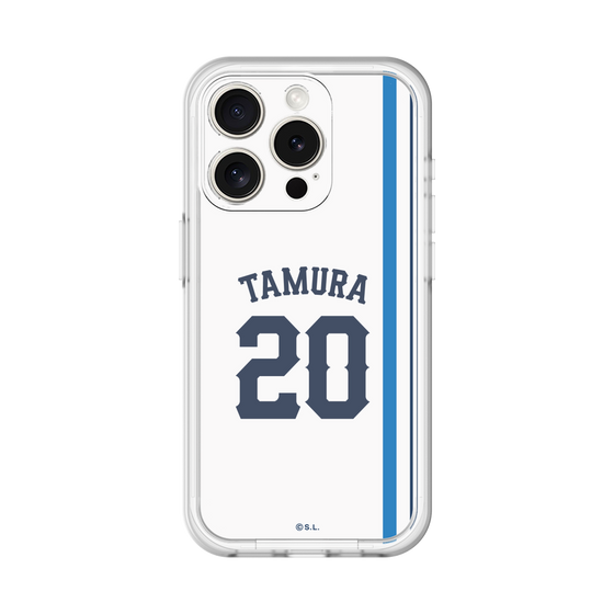 スリムプロテクションプレミアムケース［ 埼玉西武ライオンズ- #20 TAMURA - ホーム ］