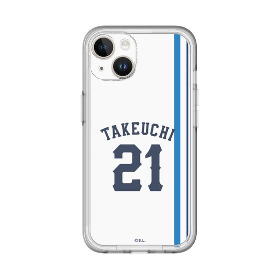 スリムプロテクションプレミアムケース［ 埼玉西武ライオンズ- #21 TAKEUCHI - ホーム ］