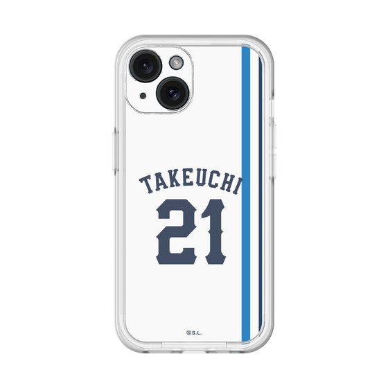 スリムプロテクションプレミアムケース［ 埼玉西武ライオンズ- #21 TAKEUCHI - ホーム ］
