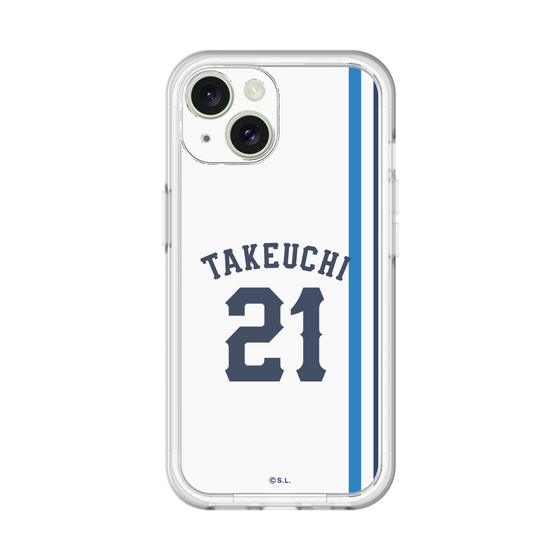 スリムプロテクションプレミアムケース［ 埼玉西武ライオンズ- #21 TAKEUCHI - ホーム ］