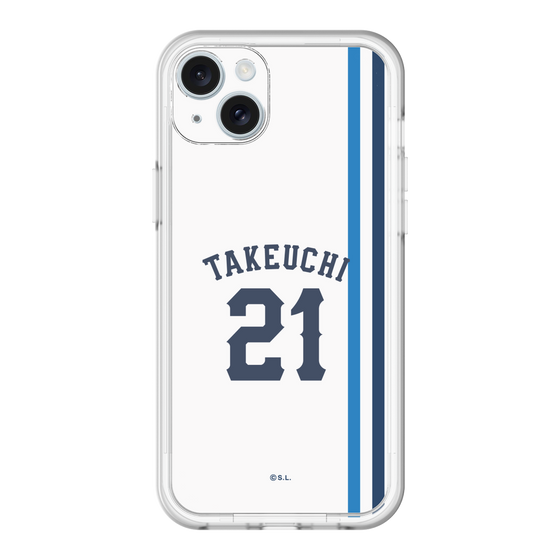 スリムプロテクションプレミアムケース［ 埼玉西武ライオンズ- #21 TAKEUCHI - ホーム ］