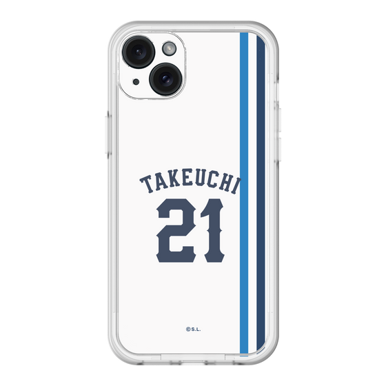 スリムプロテクションプレミアムケース［ 埼玉西武ライオンズ- #21 TAKEUCHI - ホーム ］