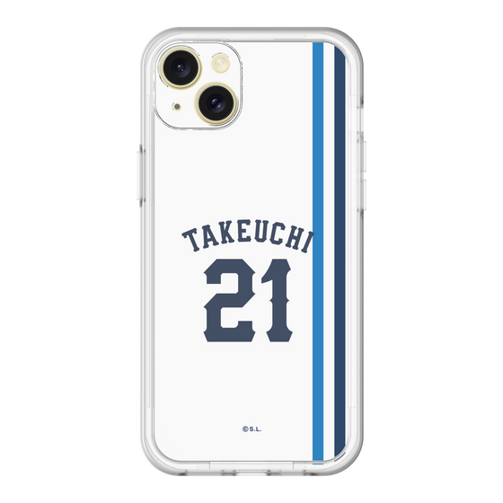 スリムプロテクションプレミアムケース［ 埼玉西武ライオンズ- #21 TAKEUCHI - ホーム ］