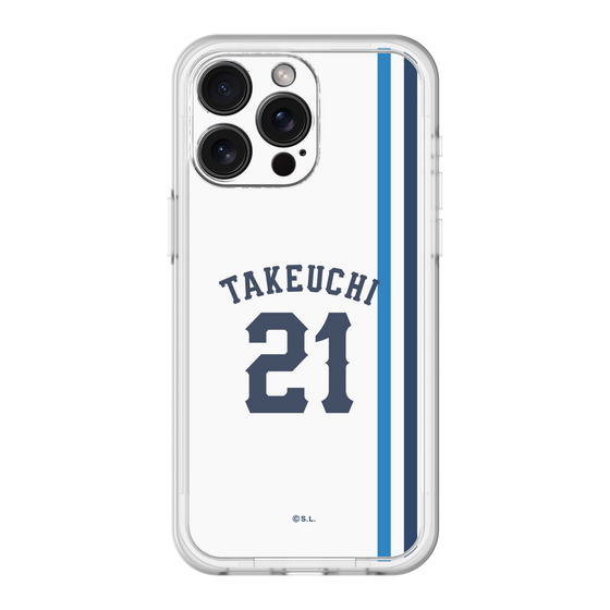 スリムプロテクションプレミアムケース［ 埼玉西武ライオンズ- #21 TAKEUCHI - ホーム ］