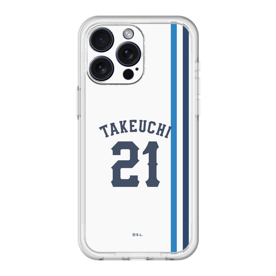 スリムプロテクションプレミアムケース［ 埼玉西武ライオンズ- #21 TAKEUCHI - ホーム ］