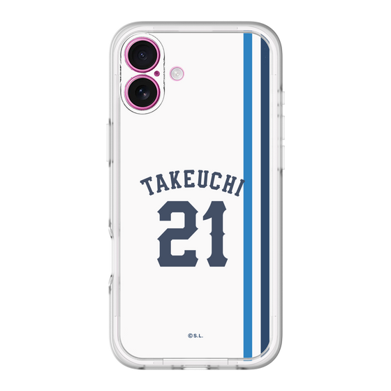 スリムプロテクションプレミアムケース［ 埼玉西武ライオンズ- #21 TAKEUCHI - ホーム ］