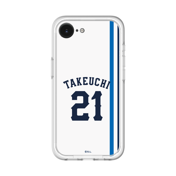 スリムプロテクションプレミアムケース［ 埼玉西武ライオンズ- #21 TAKEUCHI - ホーム ］