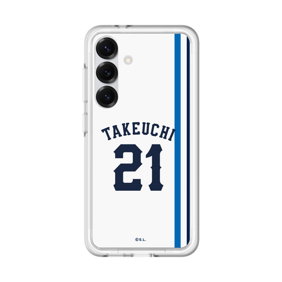スリムプロテクションプレミアムケース［ 埼玉西武ライオンズ- #21 TAKEUCHI - ホーム ］