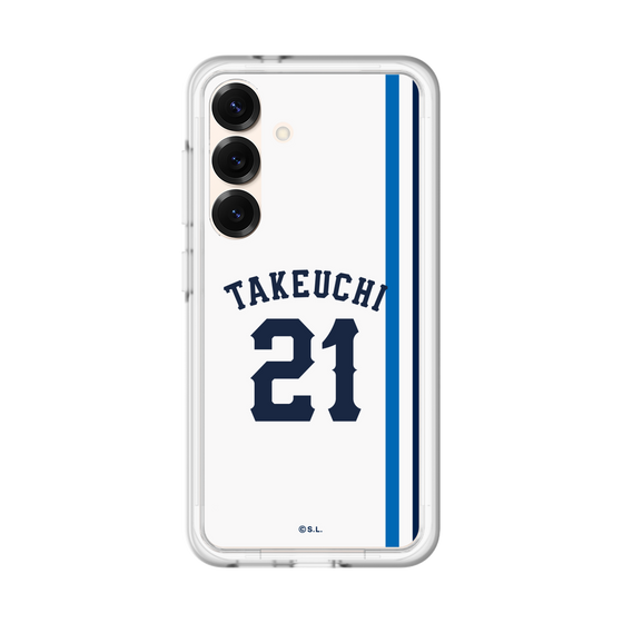 スリムプロテクションプレミアムケース［ 埼玉西武ライオンズ- #21 TAKEUCHI - ホーム ］