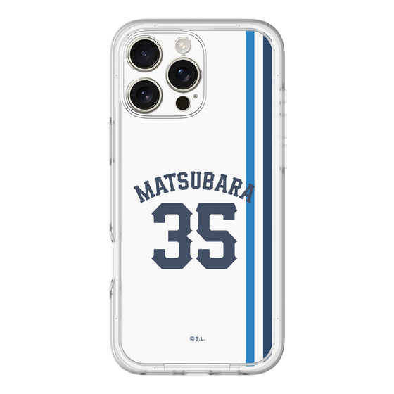 スリムプロテクションプレミアムケース［ 埼玉西武ライオンズ- #35 MATSUBARA - ホーム ］