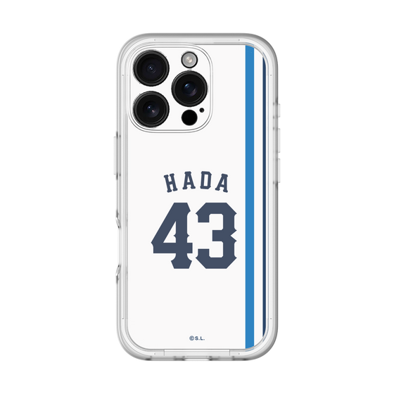 スリムプロテクションプレミアムケース［ 埼玉西武ライオンズ- #43 HADA - ホーム ］
