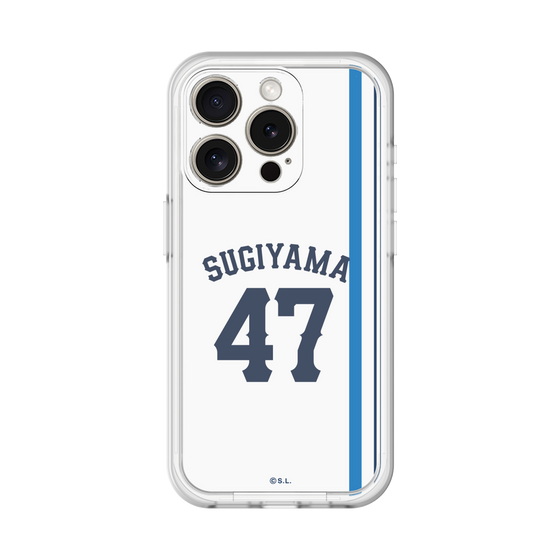 スリムプロテクションプレミアムケース［ 埼玉西武ライオンズ- #47 SUGIYAMA - ホーム ］
