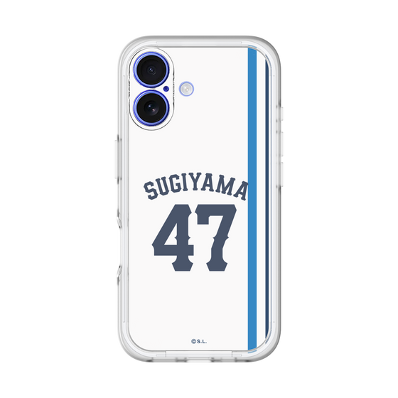スリムプロテクションプレミアムケース［ 埼玉西武ライオンズ- #47 SUGIYAMA - ホーム ］
