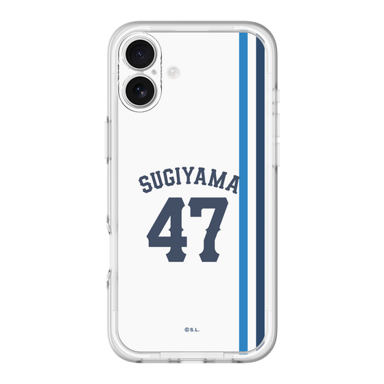 スリムプロテクションプレミアムケース［ 埼玉西武ライオンズ- #47 SUGIYAMA - ホーム ］