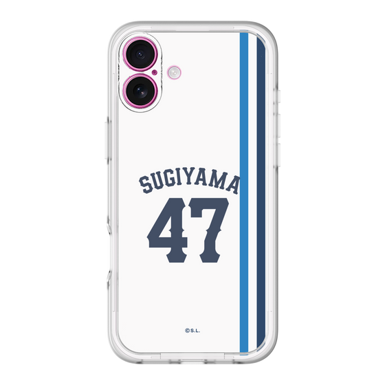 スリムプロテクションプレミアムケース［ 埼玉西武ライオンズ- #47 SUGIYAMA - ホーム ］