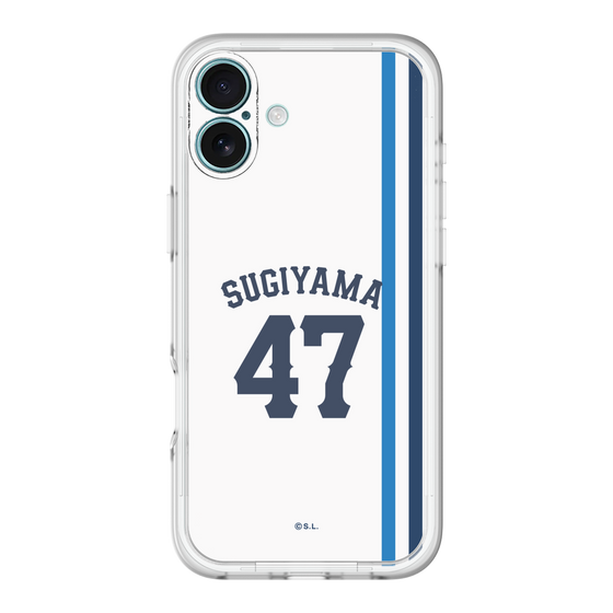 スリムプロテクションプレミアムケース［ 埼玉西武ライオンズ- #47 SUGIYAMA - ホーム ］