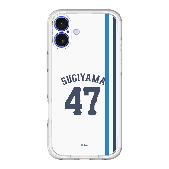 スリムプロテクションプレミアムケース［ 埼玉西武ライオンズ- #47 SUGIYAMA - ホーム ］