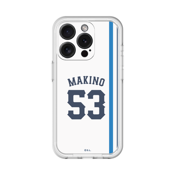 スリムプロテクションプレミアムケース［ 埼玉西武ライオンズ- #53 MAKINO - ホーム ］