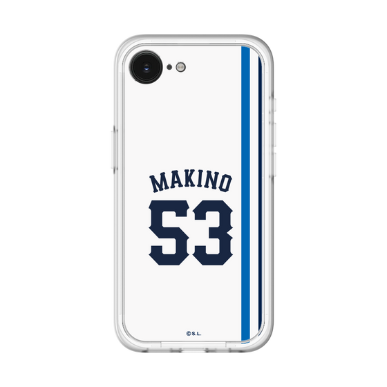 スリムプロテクションプレミアムケース［ 埼玉西武ライオンズ- #53 MAKINO - ホーム ］
