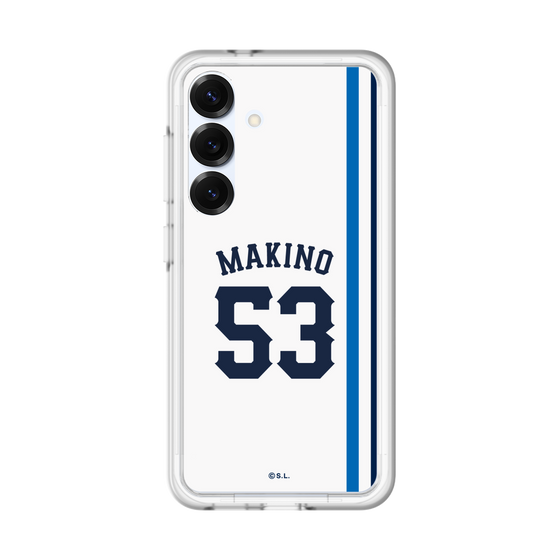 スリムプロテクションプレミアムケース［ 埼玉西武ライオンズ- #53 MAKINO - ホーム ］