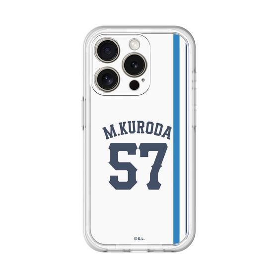 スリムプロテクションプレミアムケース［ 埼玉西武ライオンズ- #57 KURODA - ホーム ］