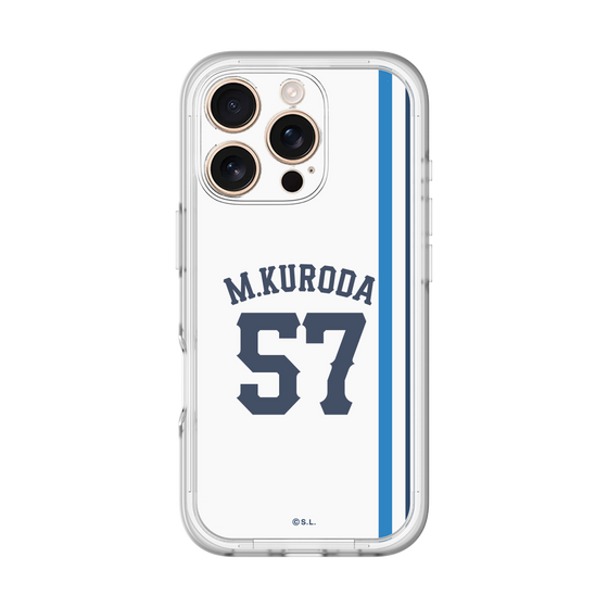 スリムプロテクションプレミアムケース［ 埼玉西武ライオンズ- #57 KURODA - ホーム ］