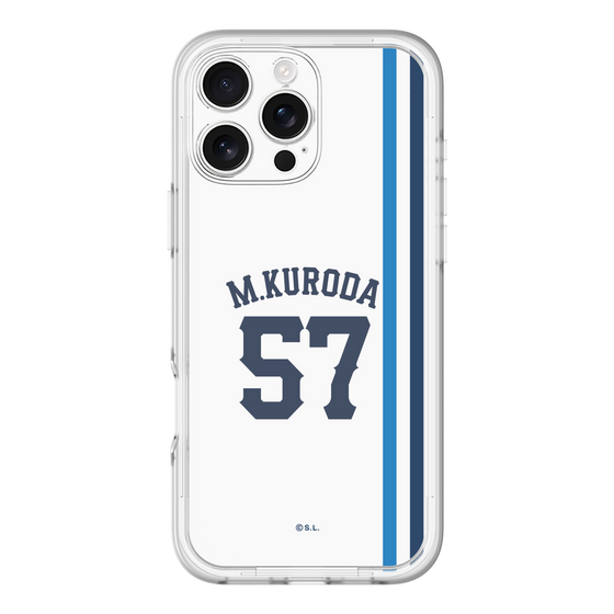 スリムプロテクションプレミアムケース［ 埼玉西武ライオンズ- #57 KURODA - ホーム ］