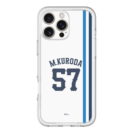 スリムプロテクションプレミアムケース［ 埼玉西武ライオンズ- #57 KURODA - ホーム ］
