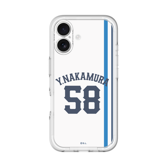 スリムプロテクションプレミアムケース［ 埼玉西武ライオンズ- #58 NAKAMURA - ホーム ］