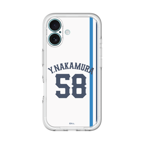 スリムプロテクションプレミアムケース［ 埼玉西武ライオンズ- #58 NAKAMURA - ホーム ］