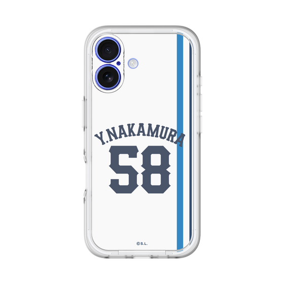 スリムプロテクションプレミアムケース［ 埼玉西武ライオンズ- #58 NAKAMURA - ホーム ］
