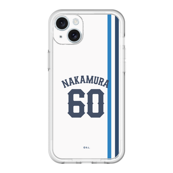 スリムプロテクションプレミアムケース［ 埼玉西武ライオンズ- #60 NAKAMURA - ホーム ］